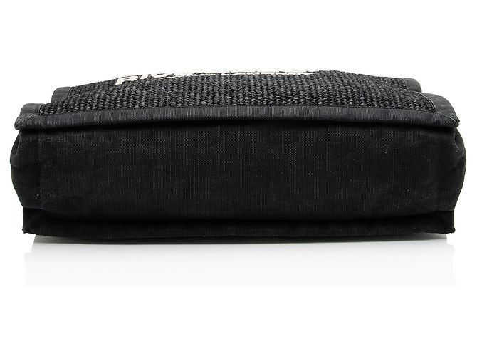 Saint Laurent Raffia Rive Gauche Tasche Schwarz - Ansicht 4