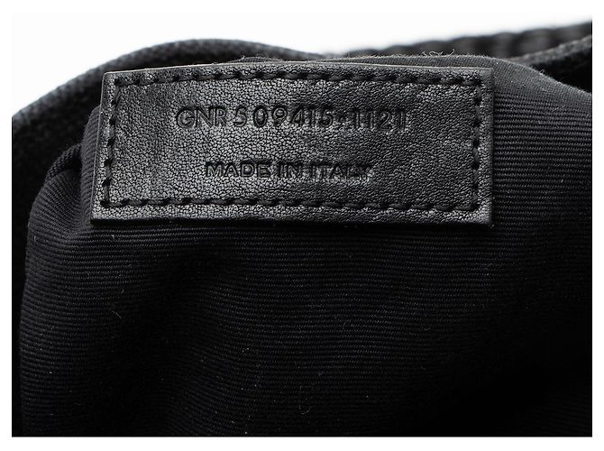 Saint Laurent Raffia Rive Gauche Tasche Schwarz - Ansicht 6