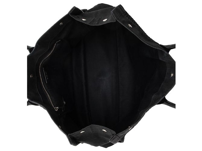 Saint Laurent Raffia Rive Gauche Tasche Schwarz - Ansicht 7