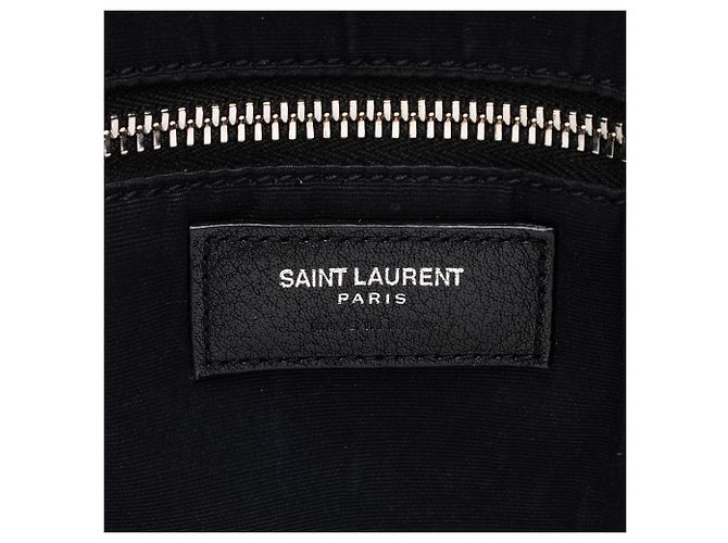 Saint Laurent Raffia Rive Gauche Tasche Schwarz - Ansicht 8