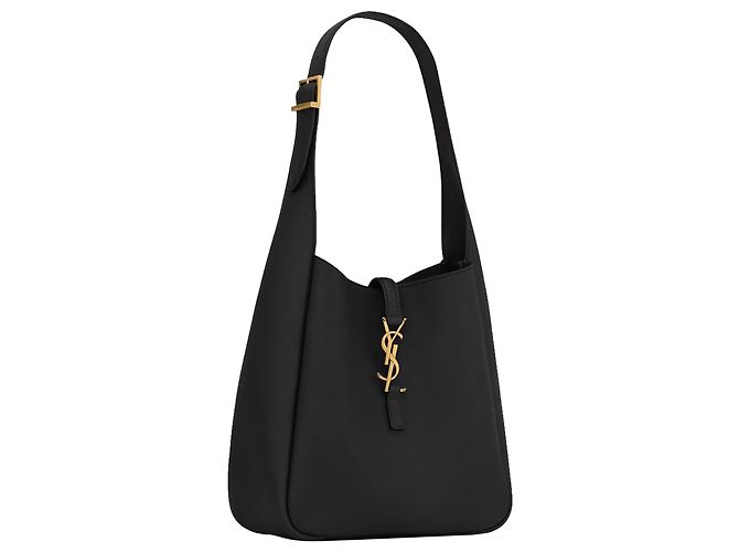 SAINT LAURENT LE 5 À 7 PICCOLO BORSA IN PELLE MORBIDA Nero - vista 2