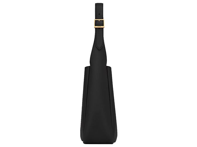 SAINT LAURENT LE 5 À 7 PICCOLO BORSA IN PELLE MORBIDA Nero - vista 3
