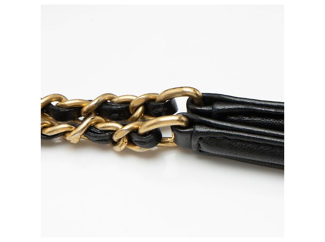 Gabrielle Bolso de compras grande CC elegante de piel de cordero Chanel Negro - vista 10