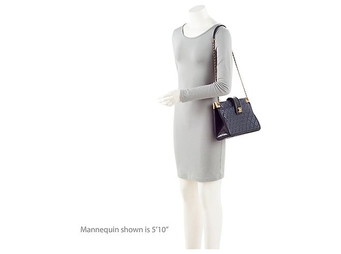 Gabrielle Bolso de compras grande CC elegante de piel de cordero Chanel Negro - vista 5