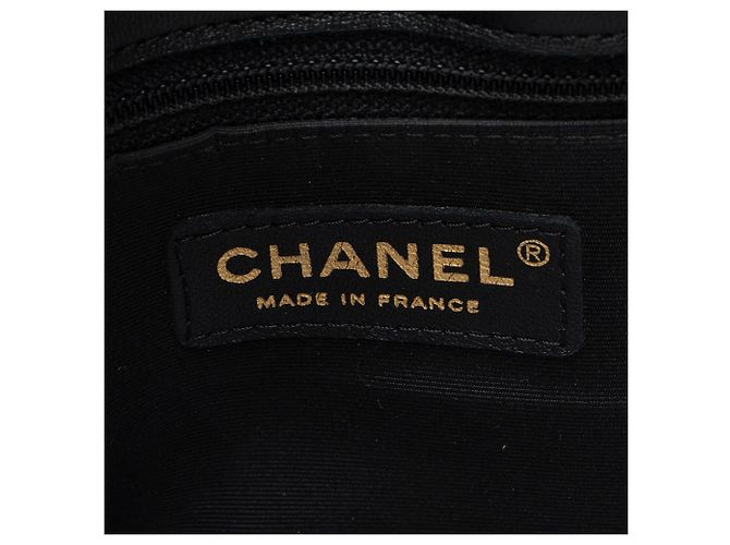 Gabrielle Bolso de compras grande CC elegante de piel de cordero Chanel Negro - vista 8