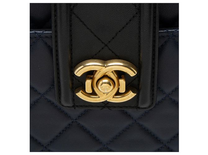Gabrielle Bolso de compras grande CC elegante de piel de cordero Chanel Negro - vista 9