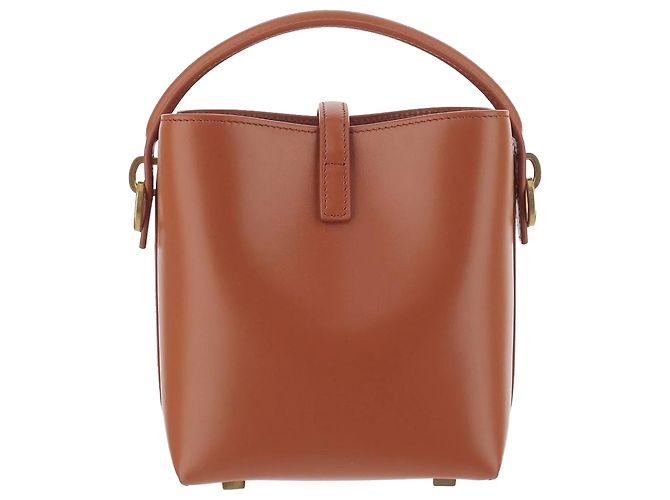 Borsa a Spalla Mini Le 37 di Saint Laurent Arancione - vista 3