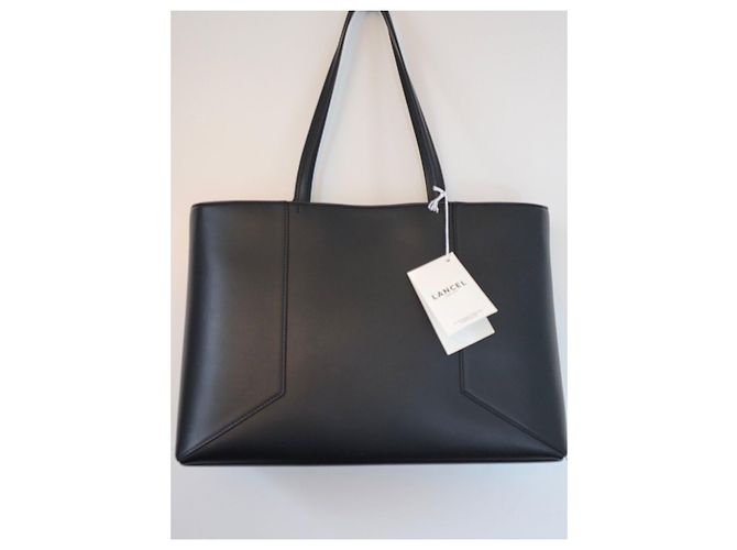 BAG TOTE CON ZIP ROXANE IN PELLE LISCIA NERA LANCEL Nero - vista 10