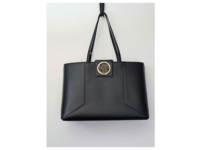 BAG TOTE CON ZIP ROXANE IN PELLE LISCIA NERA LANCEL Nero - vista 12