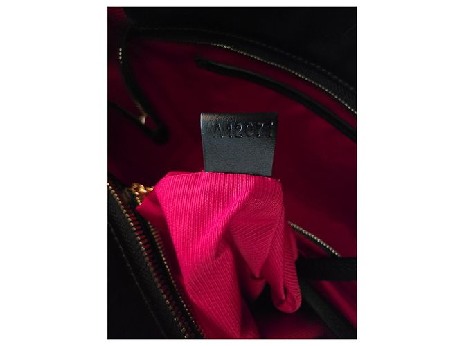 BAG TOTE CON ZIP ROXANE IN PELLE LISCIA NERA LANCEL Nero - vista 14