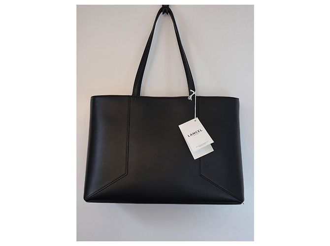 BAG TOTE CON ZIP ROXANE IN PELLE LISCIA NERA LANCEL Nero - vista 15