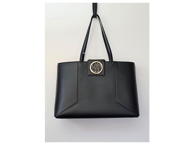 BAG TOTE CON ZIP ROXANE IN PELLE LISCIA NERA LANCEL Nero - vista 4