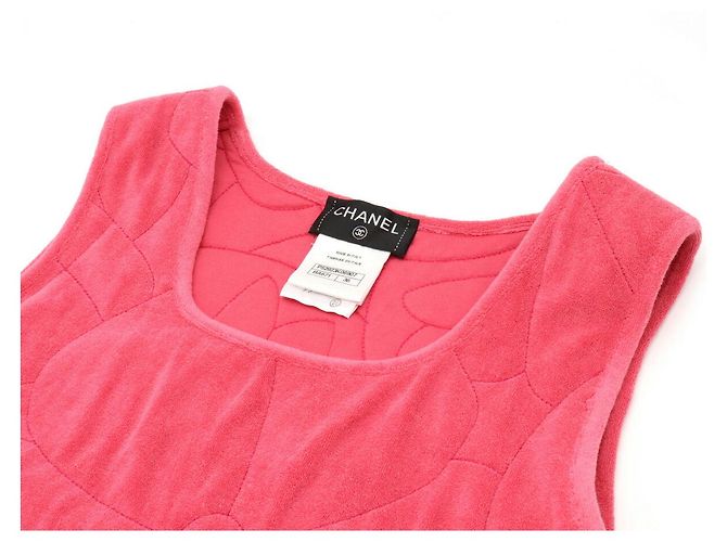 Timeless Vestido de algodón Chanel Camellia Rosa - vista 3
