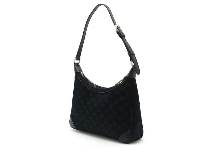 Pochette Little Boulogne en satin Monogram Louis Vuitton M92142 Noir - vue 2