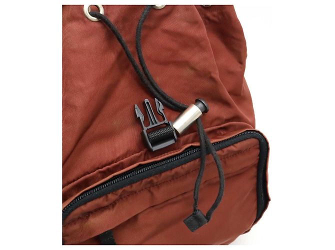 Prada Tessuto Montagn Nylon Rucksack Rot - Ansicht 7
