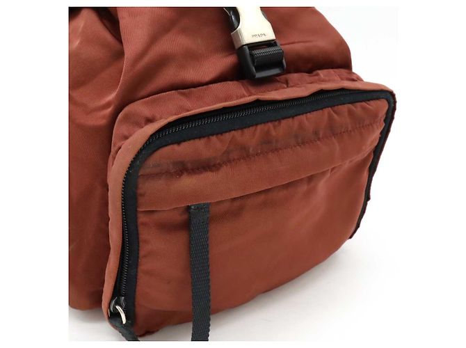Prada Tessuto Montagn Nylon Rucksack Rot - Ansicht 8