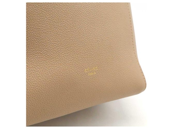Céline Borsa a spalla in pelle Sangle di Celine Beige - vista 8