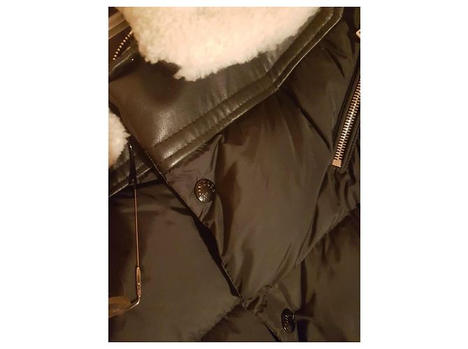 Moncler Leo Lederjacke Schwarz - Ansicht 10