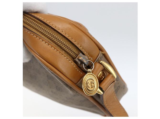 Gucci Borsa a spalla Micro GG Supreme in PVC Beige Oro Auth BA10809 D'oro - vista 17