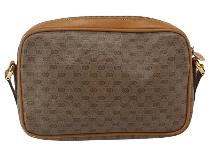 Gucci Borsa a spalla Micro GG Supreme in PVC Beige Oro Auth BA10809 D'oro - vista 2