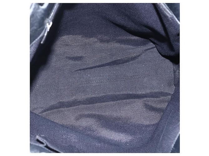 Salvatore Ferragamo Tote Bag aus schwarzem Canvas mit silberner Authentizität bs33236 - Ansicht 10