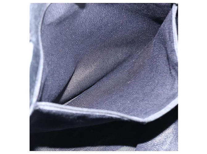 Salvatore Ferragamo Tote Bag aus schwarzem Canvas mit silberner Authentizität bs33236 - Ansicht 11