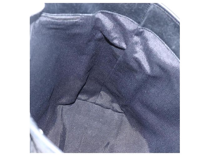 Salvatore Ferragamo Tote Bag aus schwarzem Canvas mit silberner Authentizität bs33236 - Ansicht 17