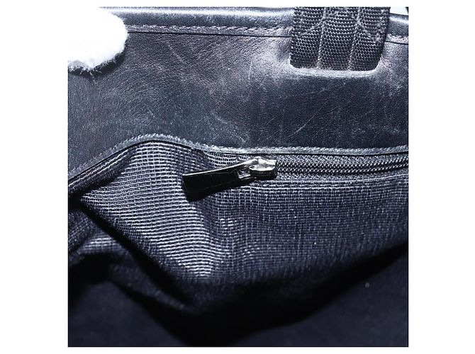 Salvatore Ferragamo Tote Bag aus schwarzem Canvas mit silberner Authentizität bs33236 - Ansicht 19