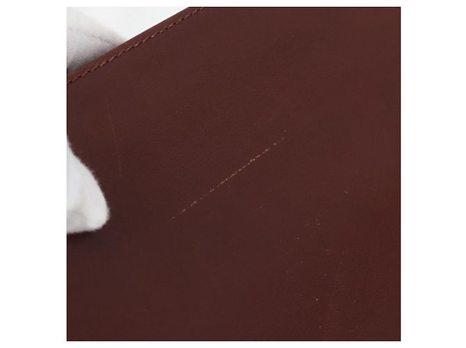 Borsa a spalla Gancini in pelle marrone e oro Auth BA10665 di Salvatore Ferragamo D'oro - vista 3