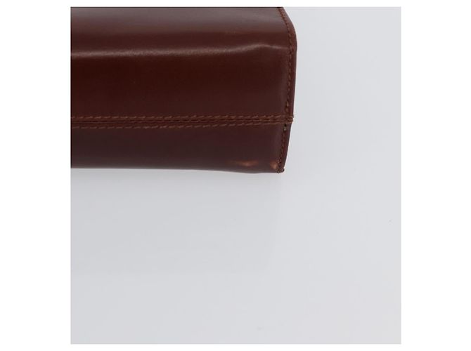 Borsa a spalla Gancini in pelle marrone e oro Auth BA10665 di Salvatore Ferragamo D'oro - vista 7