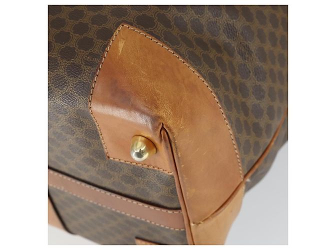 Céline Borsa Boston in tela Macadam CELINE in pelle PVC marrone oro Auth 170328 D'oro - vista 15