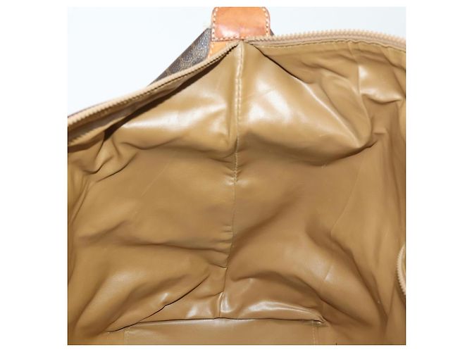 Céline Borsa Boston in tela Macadam CELINE in pelle PVC marrone oro Auth 170328 D'oro - vista 20
