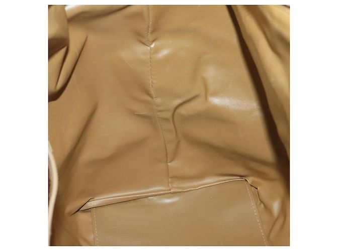 Céline Borsa Boston in tela Macadam CELINE in pelle PVC marrone oro Auth 170328 D'oro - vista 21