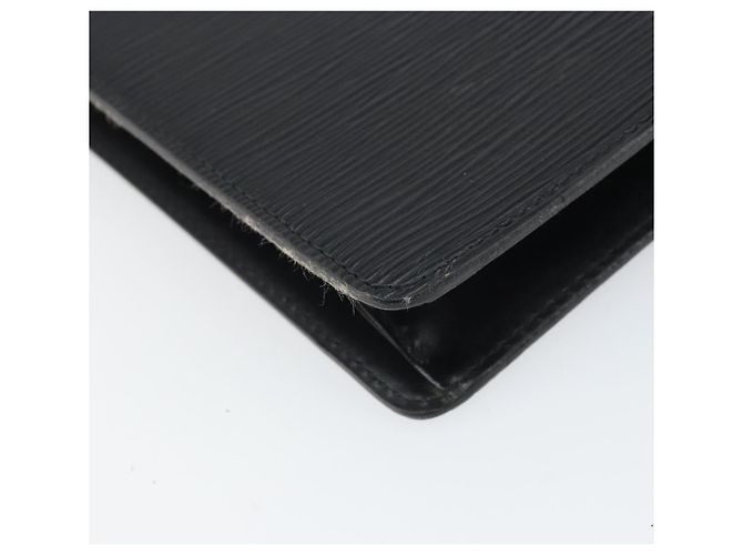 LOUIS VUITTON Pochette Uomo Epi Borsa Clutch Nera M52522 LV Auth 171613 Nero - vista 14