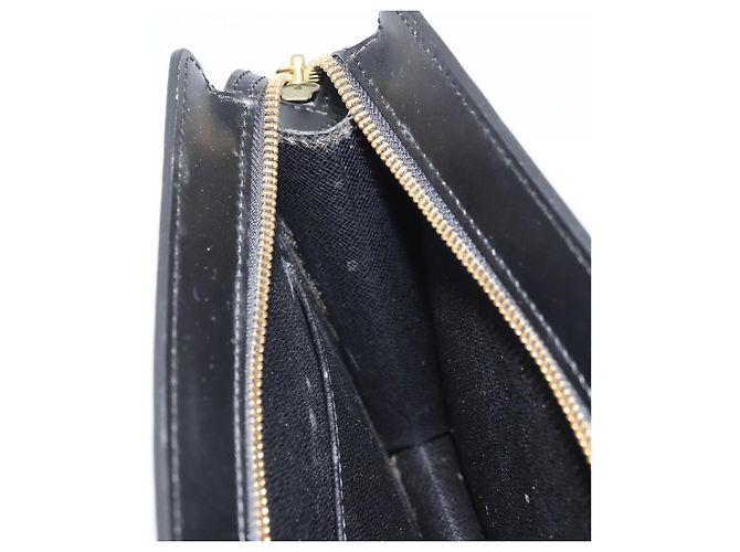 LOUIS VUITTON Pochette Uomo Epi Borsa Clutch Nera M52522 LV Auth 171613 Nero - vista 18