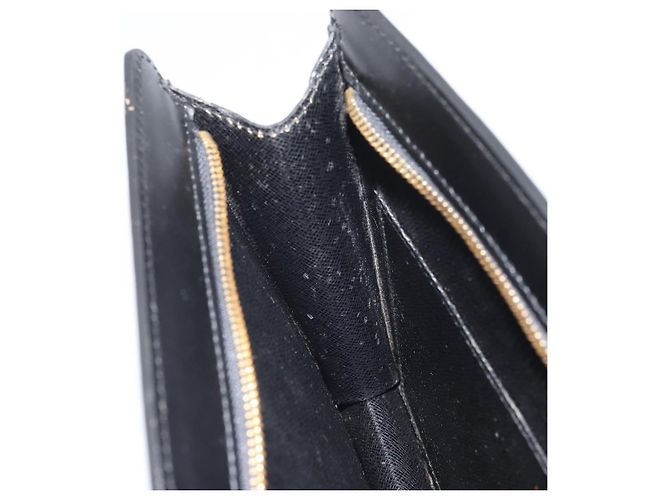 LOUIS VUITTON Pochette Uomo Epi Borsa Clutch Nera M52522 LV Auth 171613 Nero - vista 19