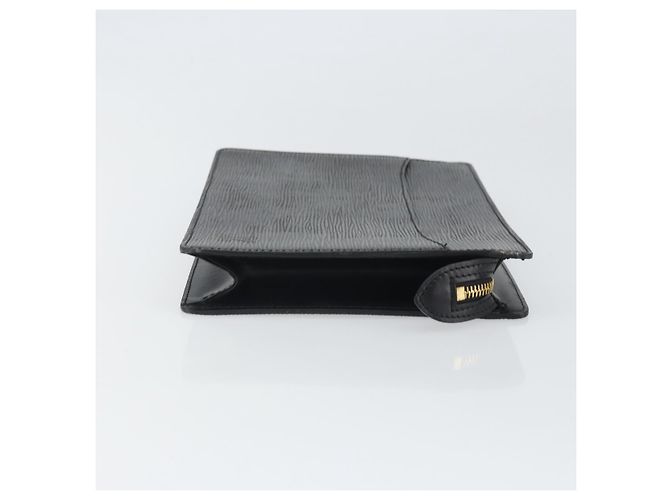LOUIS VUITTON Pochette Uomo Epi Borsa Clutch Nera M52522 LV Auth 171613 Nero - vista 3