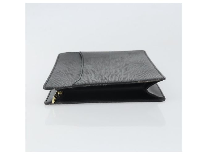LOUIS VUITTON Pochette Uomo Epi Borsa Clutch Nera M52522 LV Auth 171613 Nero - vista 4