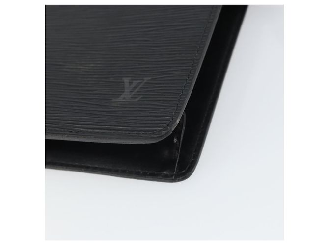 LOUIS VUITTON Pochette Uomo Epi Borsa Clutch Nera M52522 LV Auth 171613 Nero - vista 7