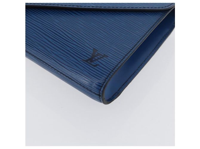 LOUIS VUITTON Clutch Art Déco Epi Blu M52635 LV Auth 171813 - vista 14