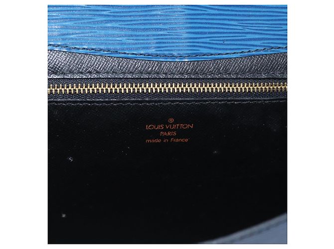 LOUIS VUITTON Clutch Art Déco Epi Blu M52635 LV Auth 171813 - vista 17