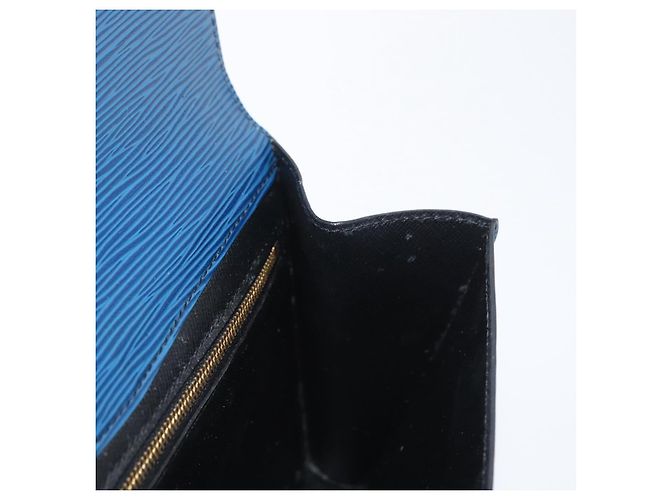 LOUIS VUITTON Clutch Art Déco Epi Blu M52635 LV Auth 171813 - vista 18
