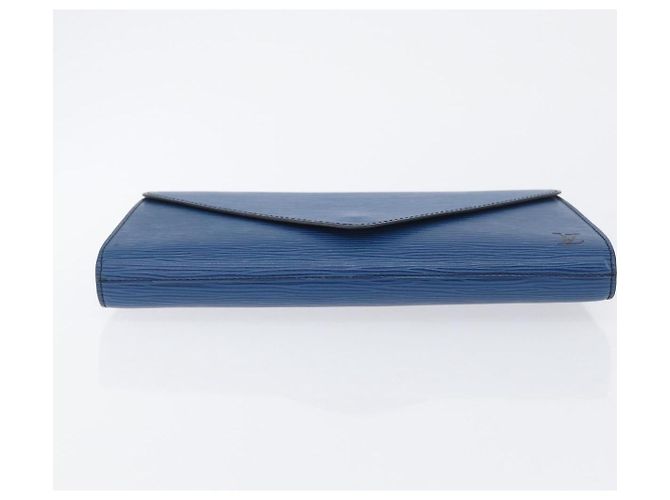 LOUIS VUITTON Clutch Art Déco Epi Blu M52635 LV Auth 171813 - vista 6