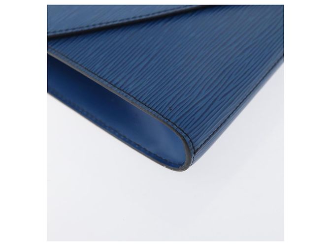 LOUIS VUITTON Clutch Art Déco Epi Blu M52635 LV Auth 171813 - vista 7