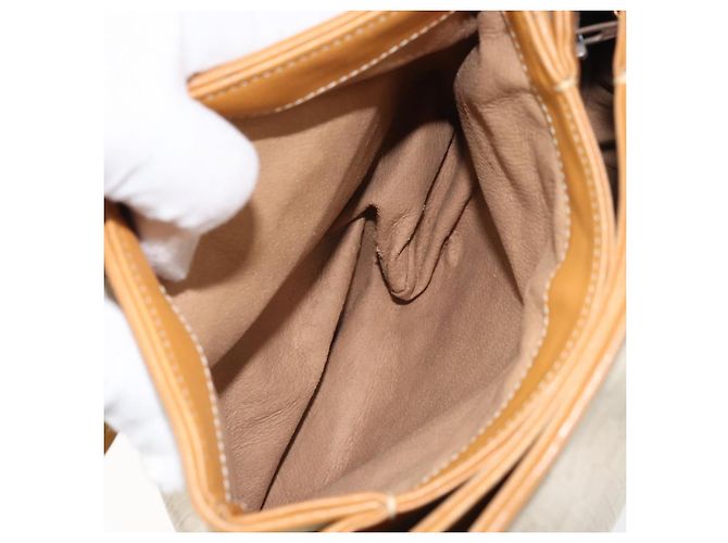 Gucci Borsa a spalla Micro GG Supreme in PVC Bianco Oro Auth bs33291 D'oro - vista 23