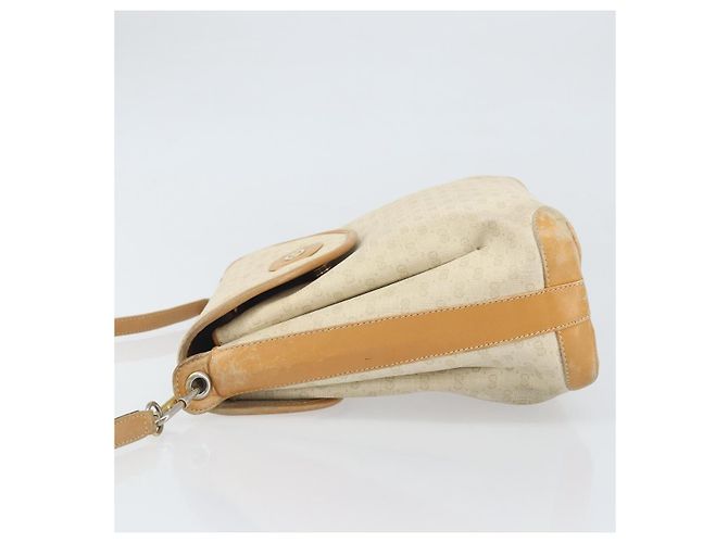 Gucci Borsa a spalla Micro GG Supreme in PVC Bianco Oro Auth bs33291 D'oro - vista 4