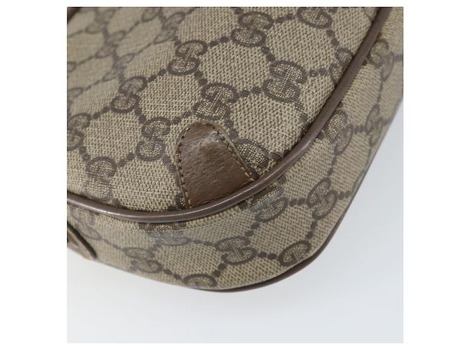Borsa Sherry Line GG Supreme Web di GUCCI in PVC beige e oro 89 02 066 Auth bs33336 D'oro - vista 16
