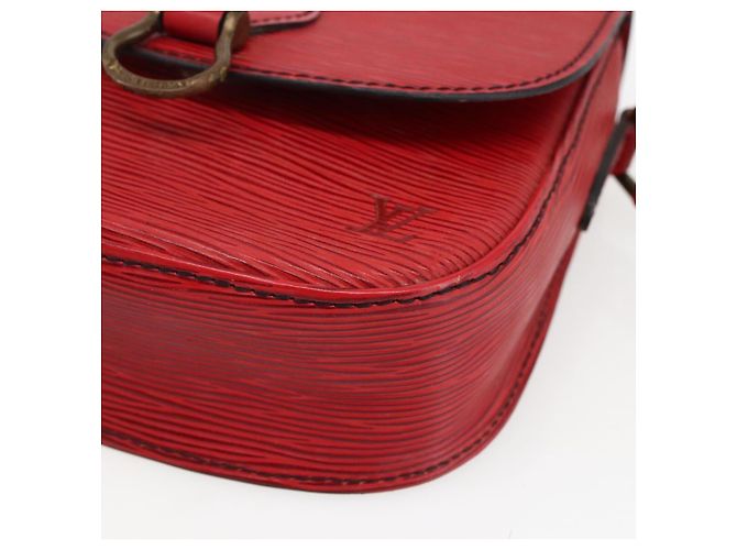 LOUIS VUITTON Borsa a Spalla Epi Saint Cloud PM Rossa M52217 LV Auth 171556 Rosso - vista 14