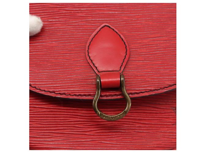 LOUIS VUITTON Borsa a Spalla Epi Saint Cloud PM Rossa M52217 LV Auth 171556 Rosso - vista 18