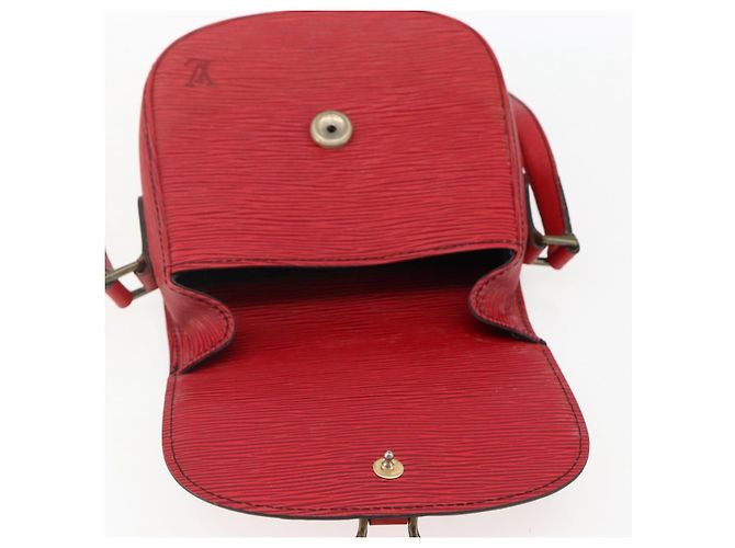 LOUIS VUITTON Borsa a Spalla Epi Saint Cloud PM Rossa M52217 LV Auth 171556 Rosso - vista 19
